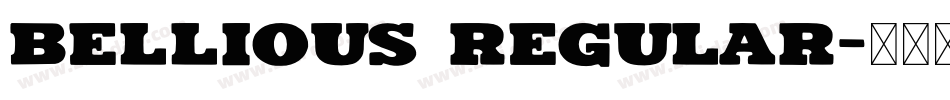 bellious regular字体转换